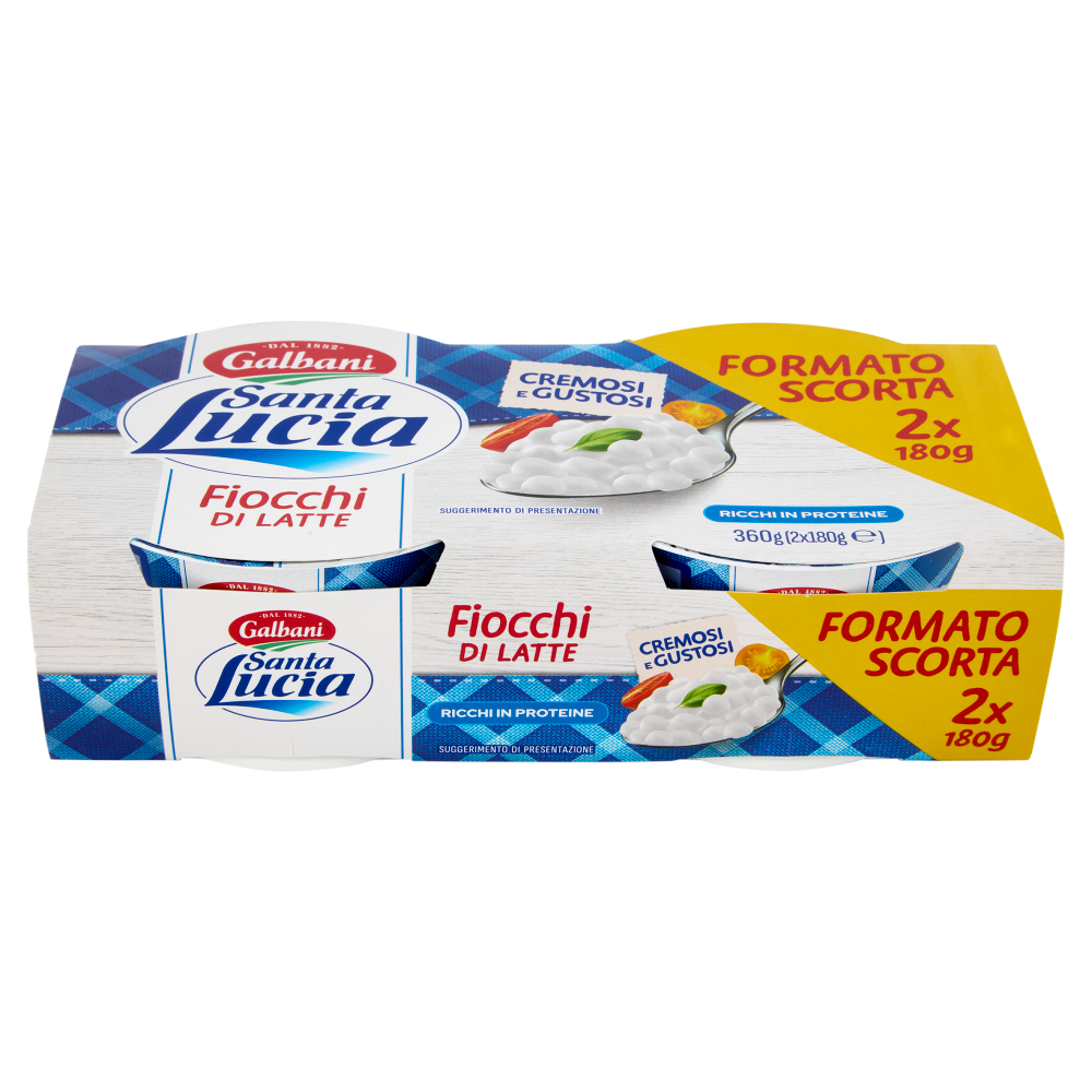 Galbani Santa Lucia Fiocchi di Latte formato 2 x 180 g