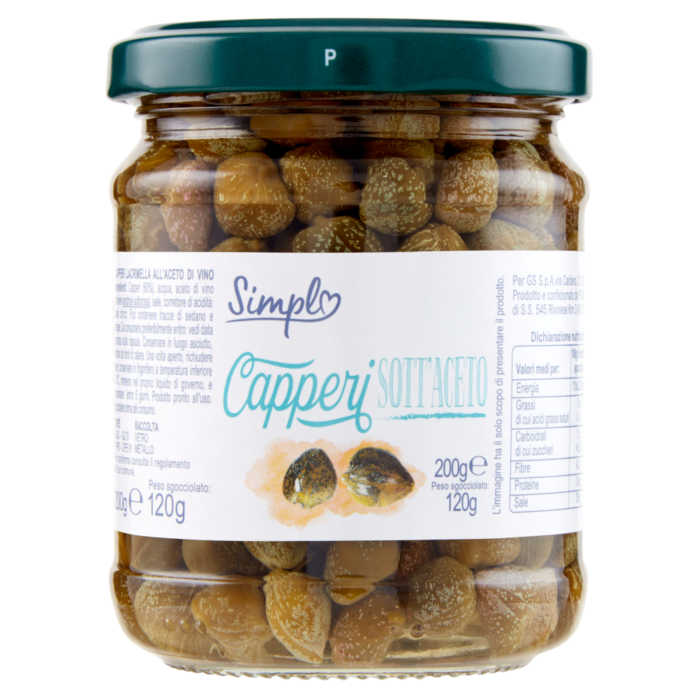 Simpl Capperi sott'Aceto 200 g