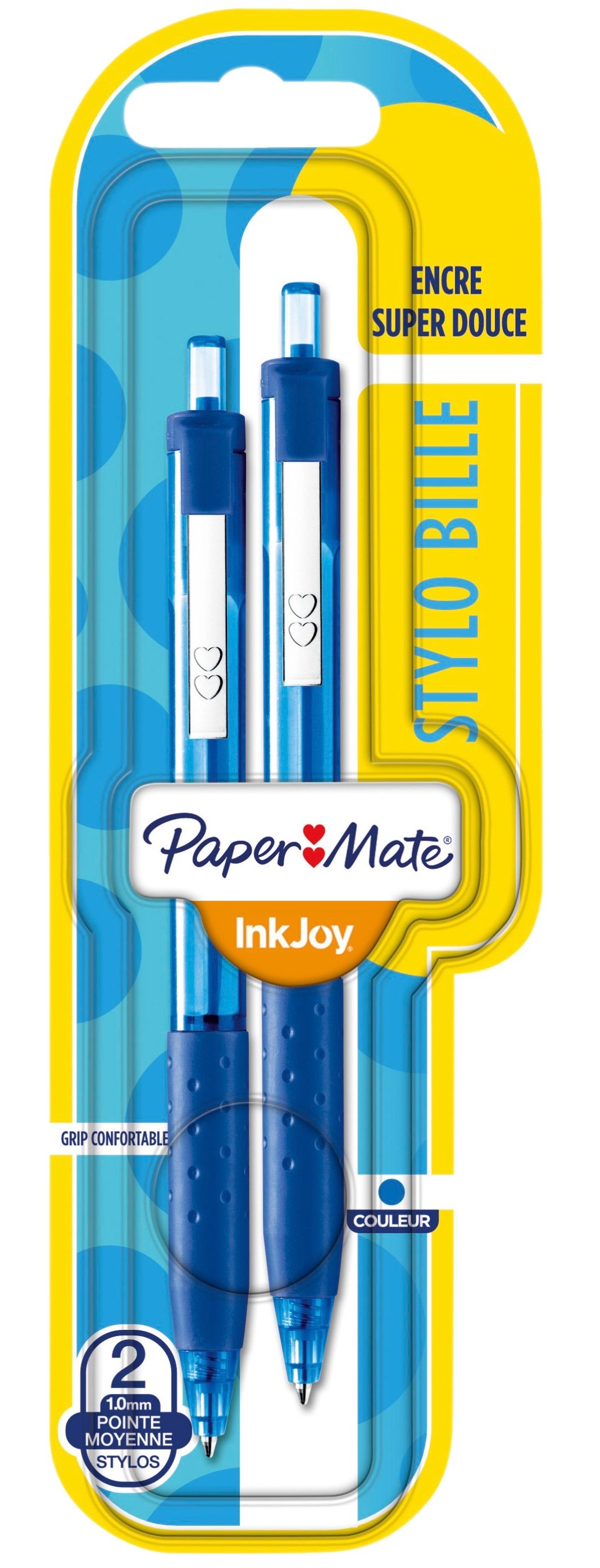 Papermate InkJoy 300 RT Blu Penna a sfera retrattile a clip Medio 2 pz