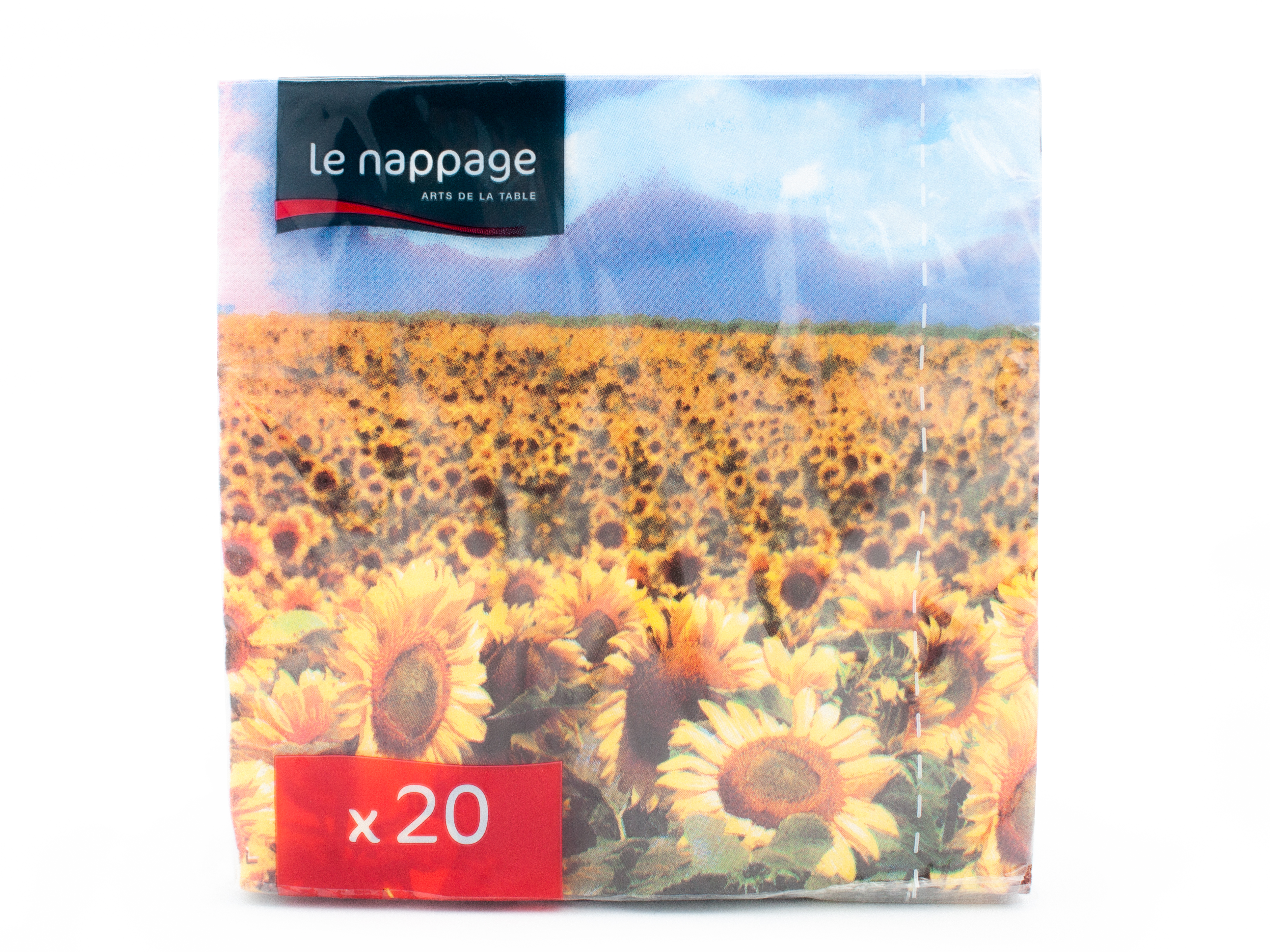 20 tovaglioli 33x33 3 veli Girasoli 