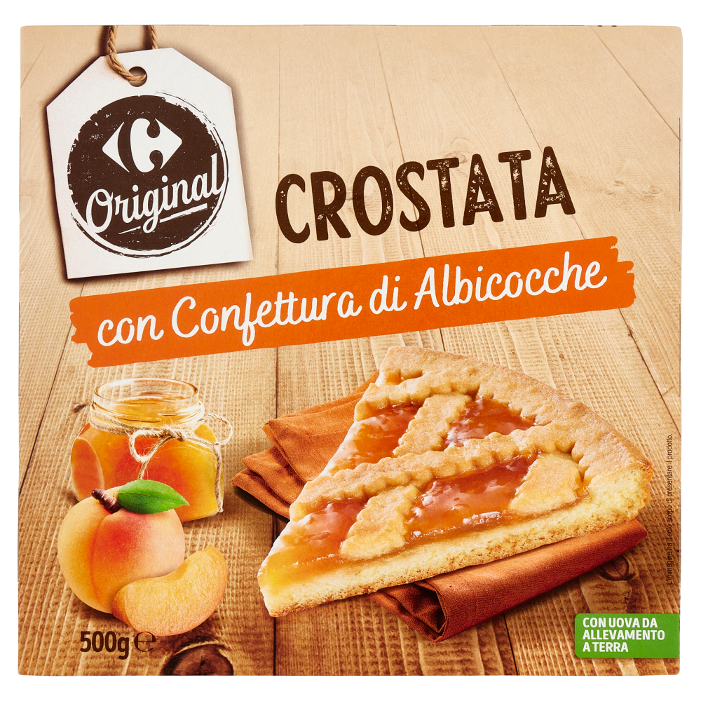 Carrefour Original Crostata con Confettura di Albicocche 500 g