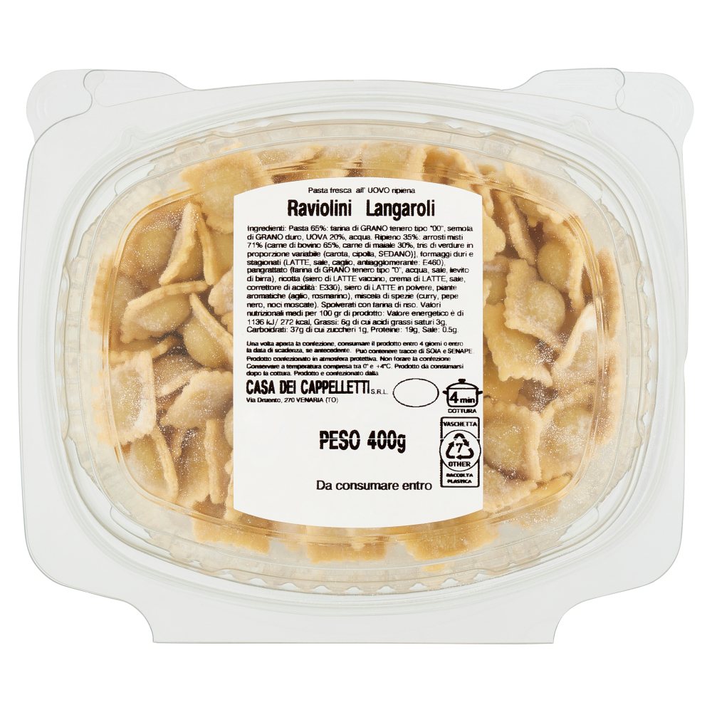 Raviolini Langaroli 400 g