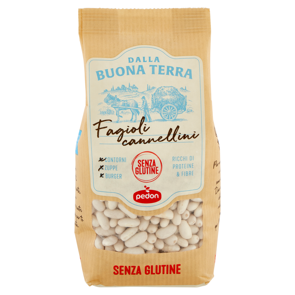 Dalla Buona Terra pedon Senza Glutine Fagioli cannellini 350 g