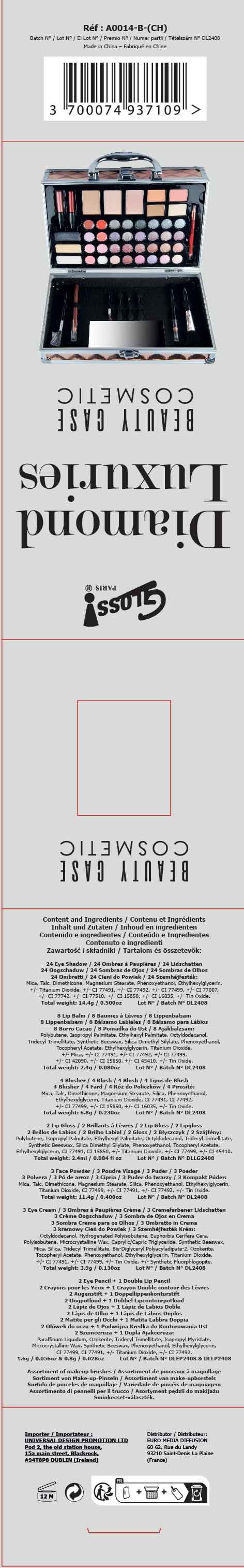 Valigetta Make-up Diamond Luxuries