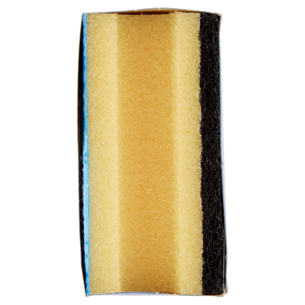 Vileda Glitzi Plus - spugna abrasiva a triplo strato, salvaunghie e con fibra nera. 3x