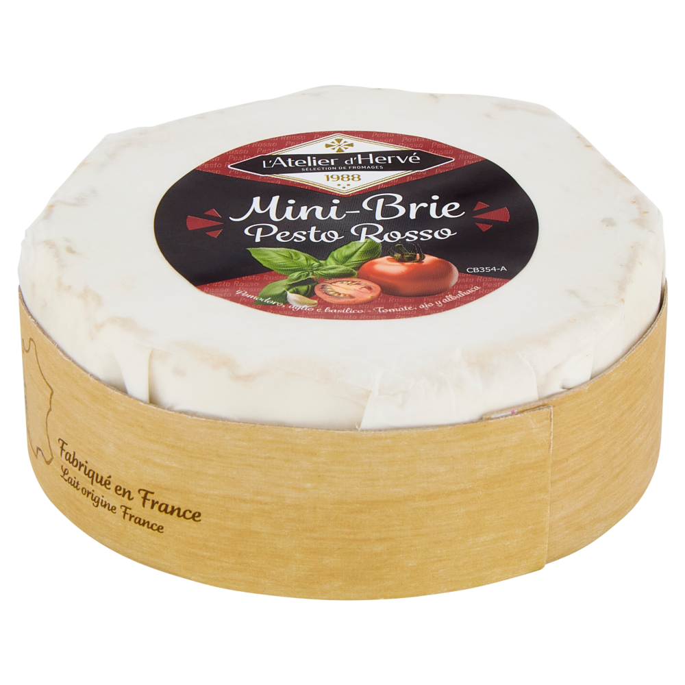 L'Atelier d'Hervé Mini-Brie Pesto Rosso 135 g