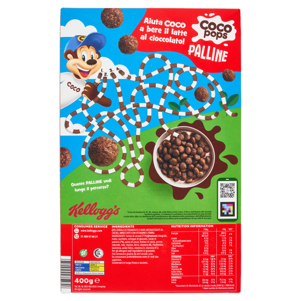 Kellogg's Coco pops Palline 400 g