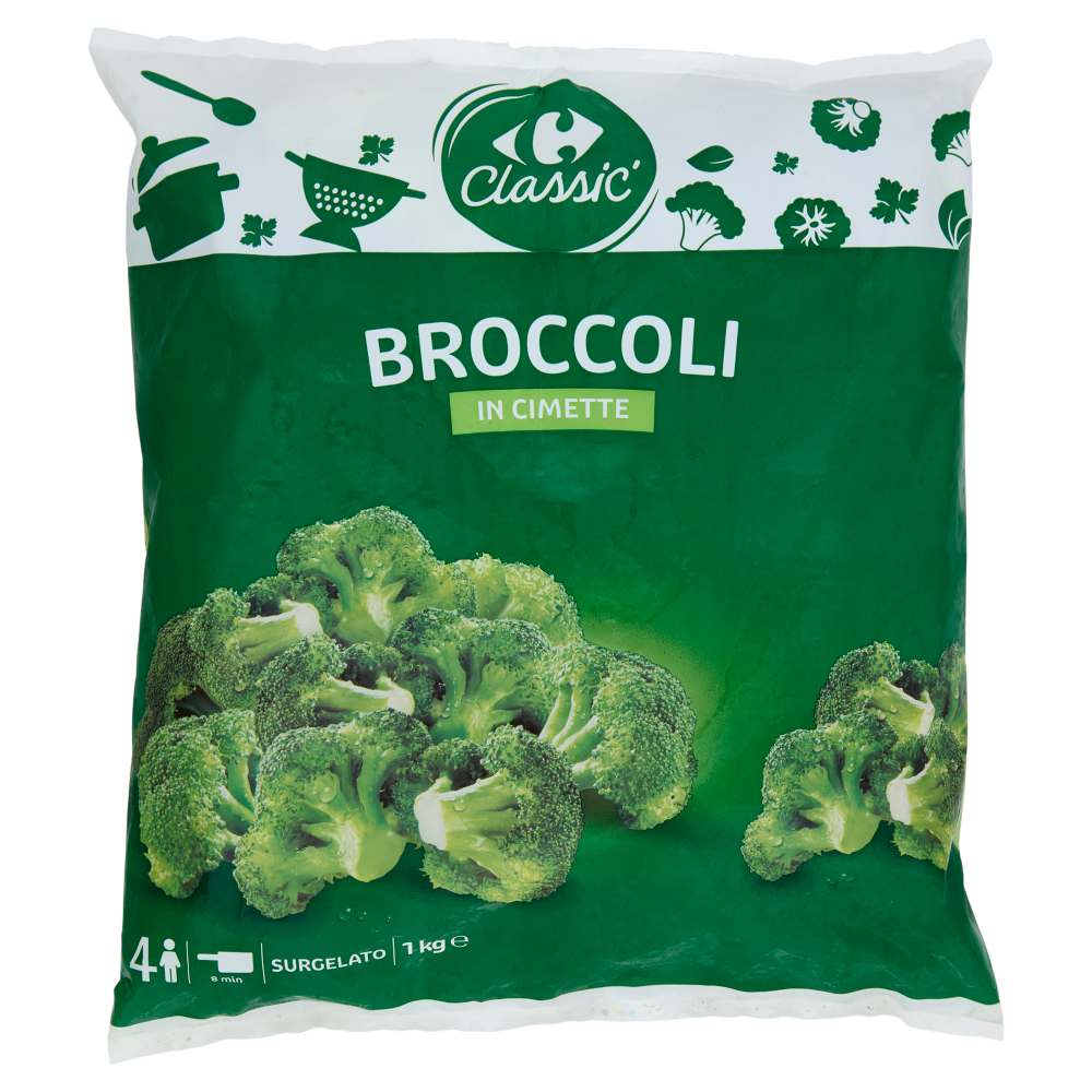 Carrefour Classic Broccoli in Cimette Surgelato 1 kg