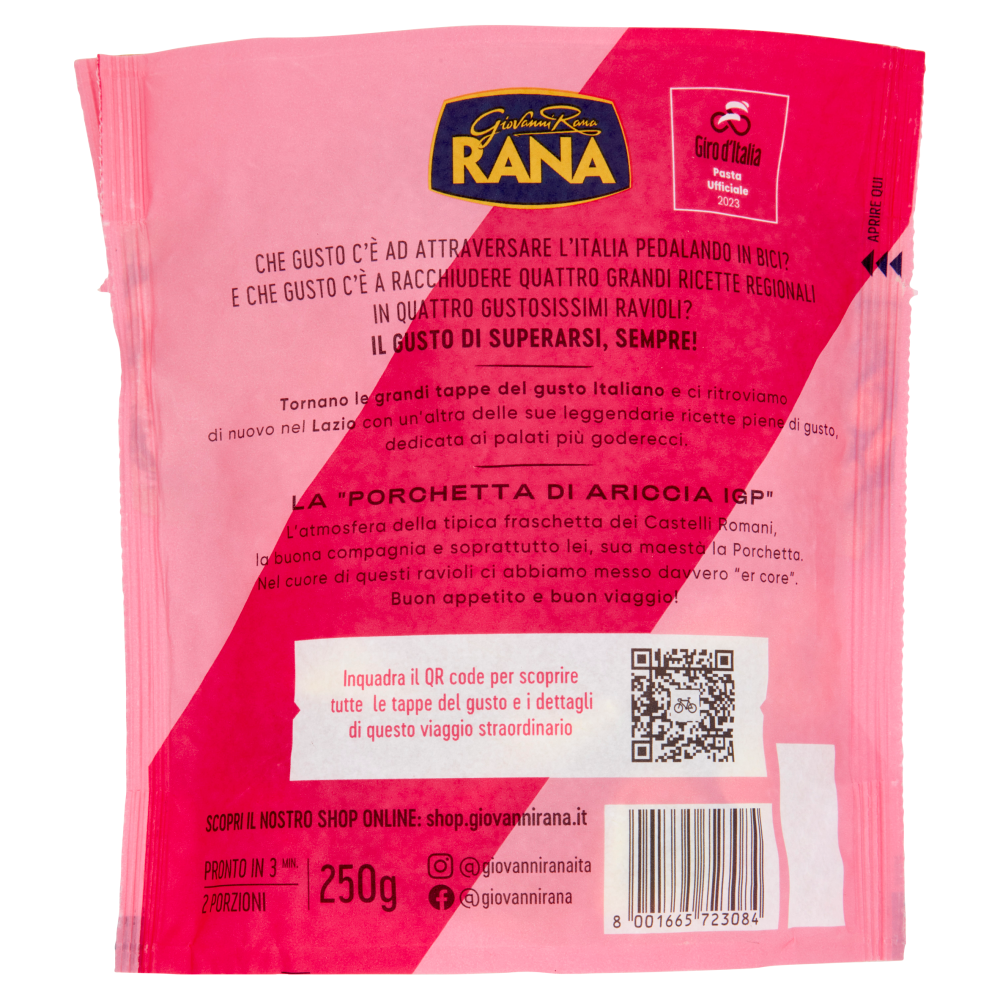 Giovanni Rana Giro d'Italia Ripieno con "Porchetta di Ariccia IGP" 250 g