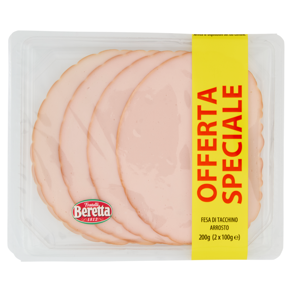 Fratelli Beretta Fesa di Tacchino Arrosto 2 x 100 g 