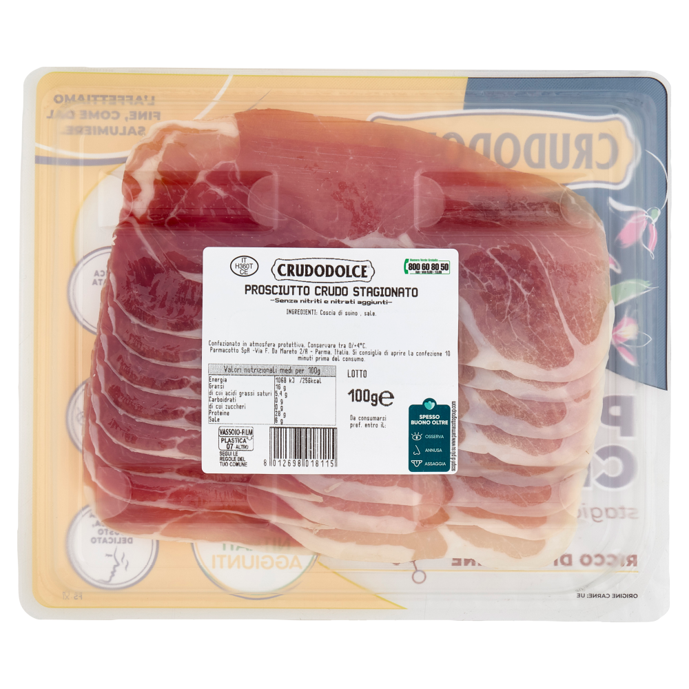Crudodolce Prosciutto Crudo stagionato 100 g