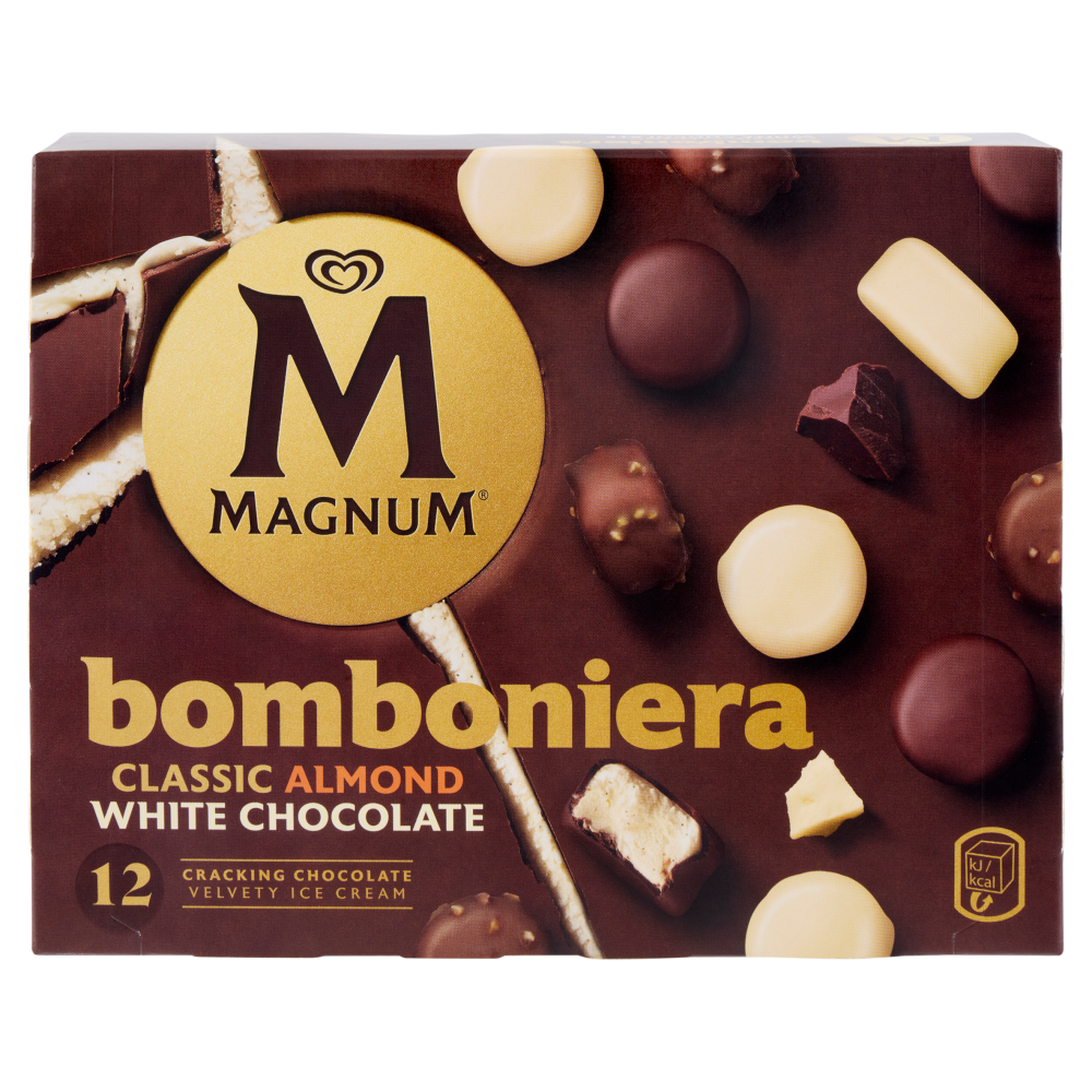 Magnum bomboniera Classic Almond White Chocolate 12 Gelati 104 g