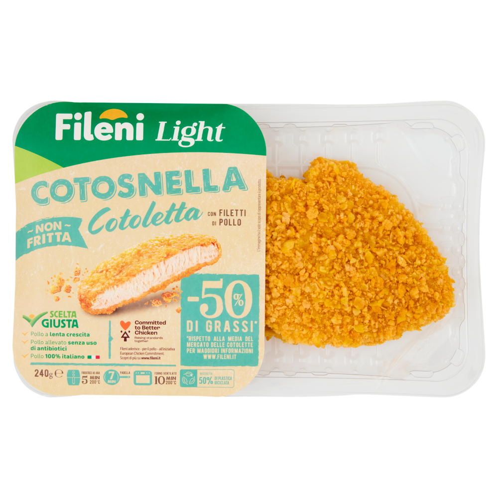 Fileni Light Cotosnella Cotoletta con Filetti di Pollo 0,240 kg