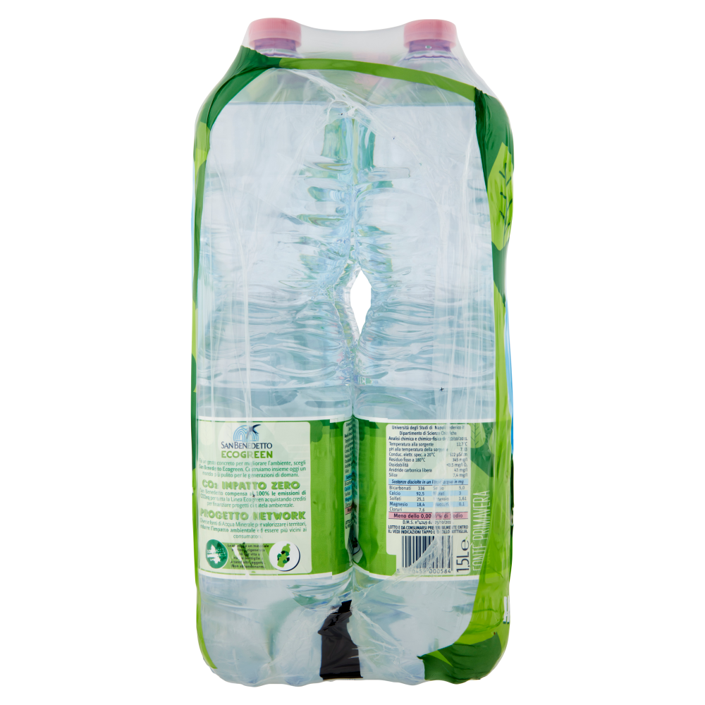 San Benedetto Acqua Naturale dal Parco della Majella Ecogreen 6 x 1,5 L