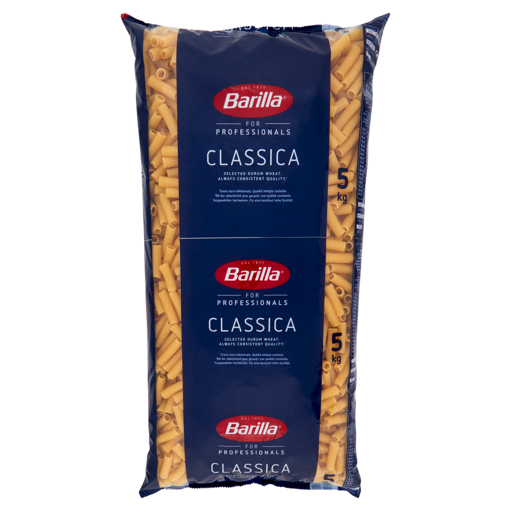 Barilla for Professionals Tortiglioni n&deg;83 Pasta Classica Corta Catering Foodservice 5 kg