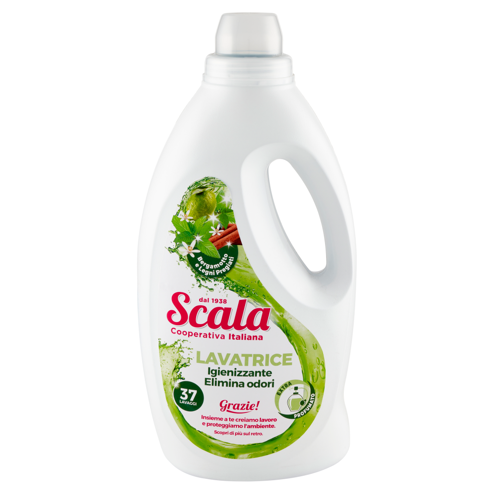 Scala Lavatrice Igienizzante Elimina Odori Bergamotto e Legni Pregiati 1500 ml
