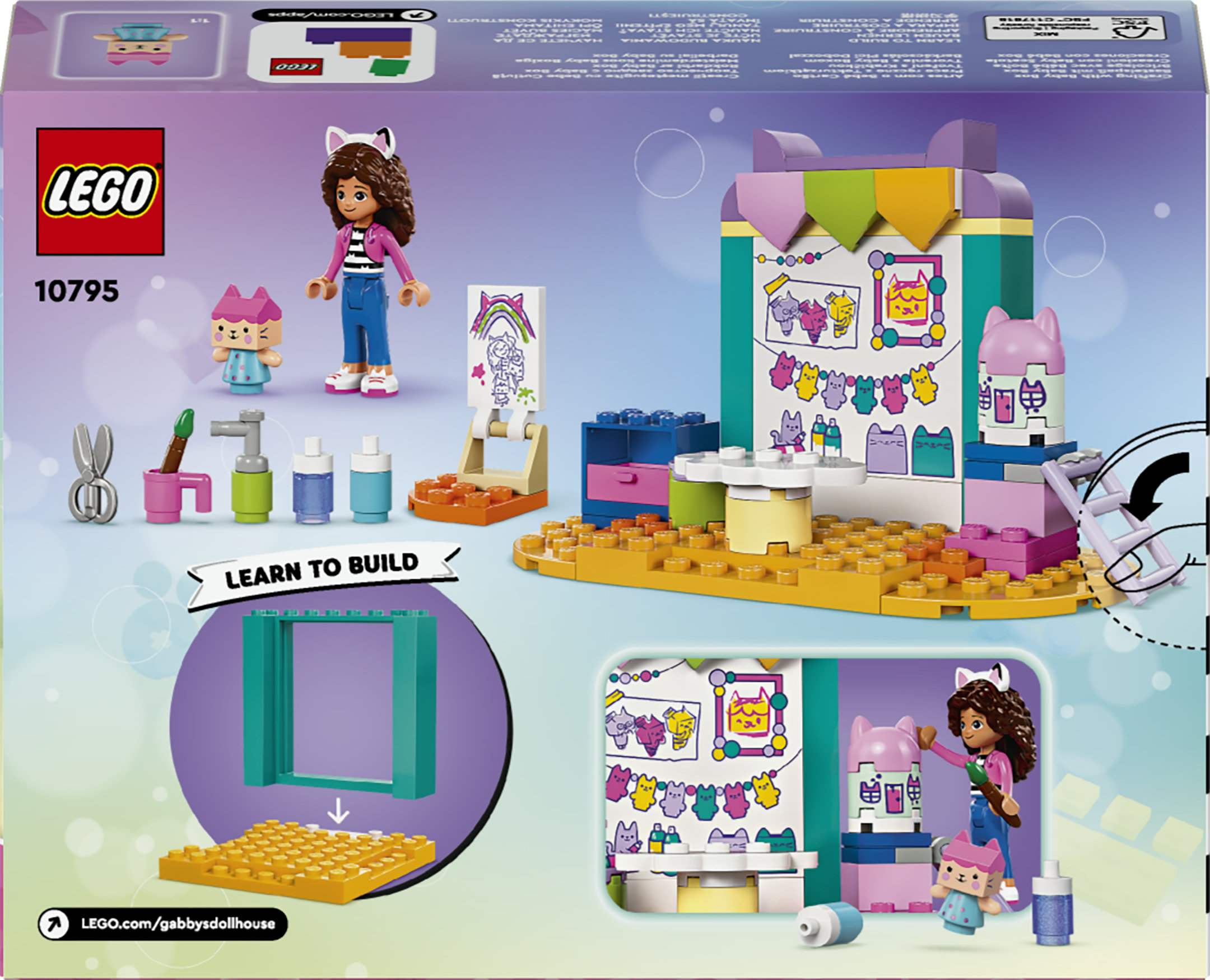 LEGO La Casa delle Bambole di Gabby 10795 Creazioni con Baby Scatola, Giochi Educativi per Bambini 4+, Idea Regalo Creativa