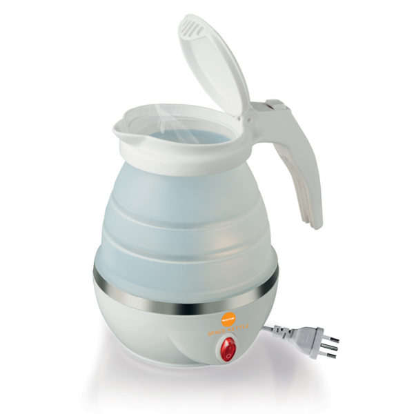 Macom Bollitore elettrico pieghevole SalvaSpazio da viaggio 0,8 L Bianco 1100 W