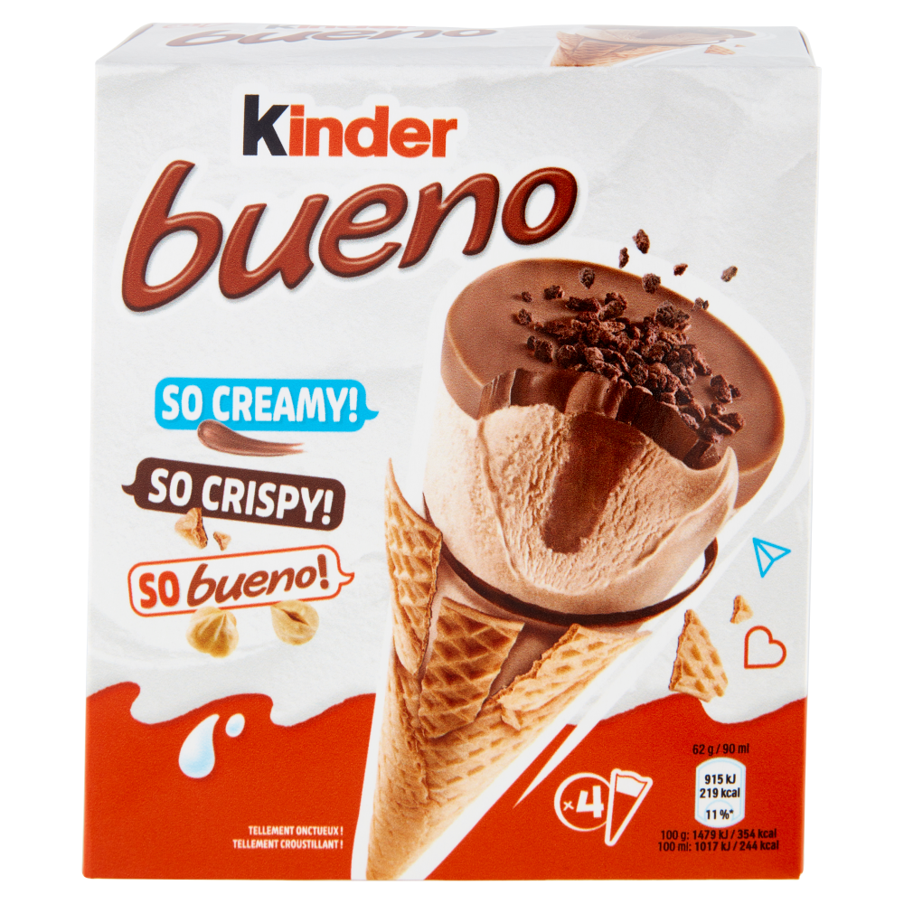Gelato Kinder Bueno alla nocciola 4x62 g Carrefour