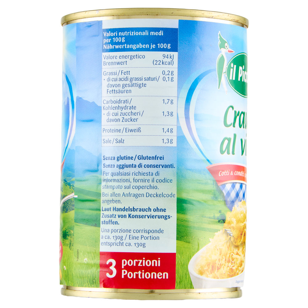 il Picchio Crauti al vino 400 g