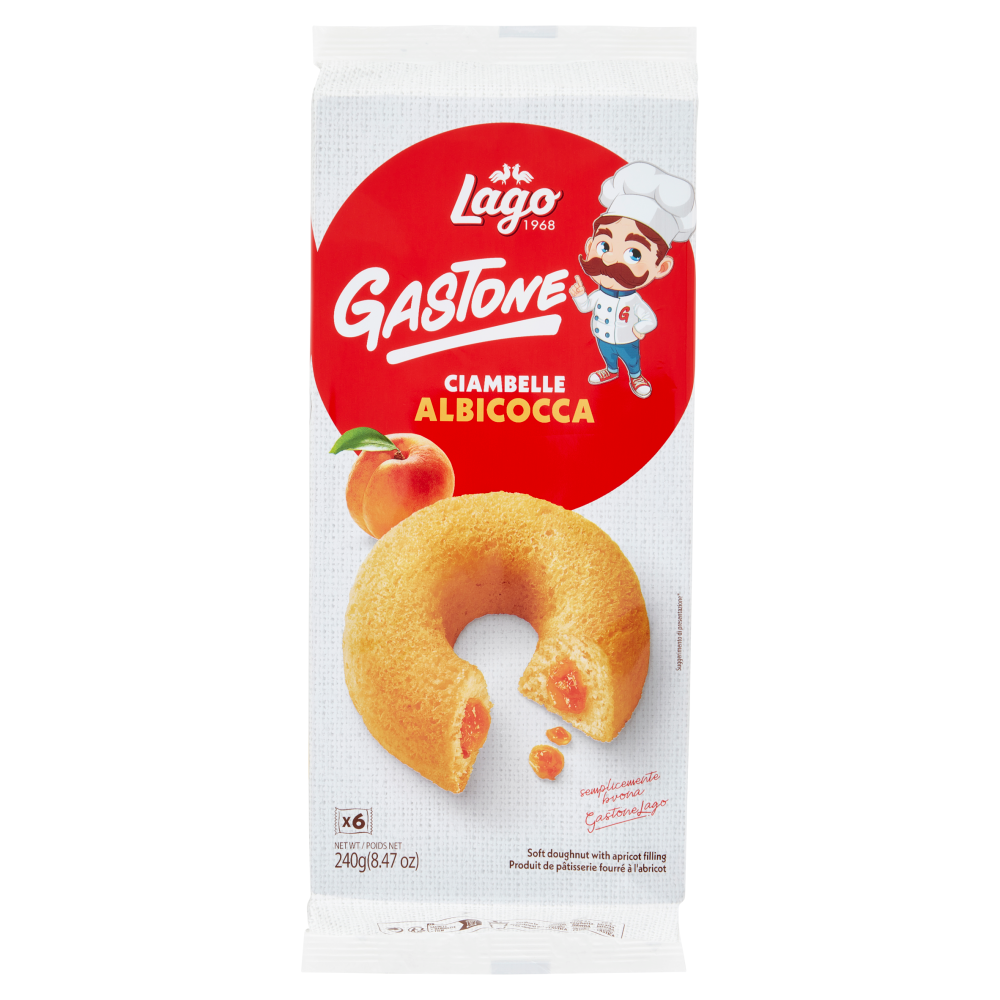 Lago Gastone Ciambelle Albicocca 6 x 40 g