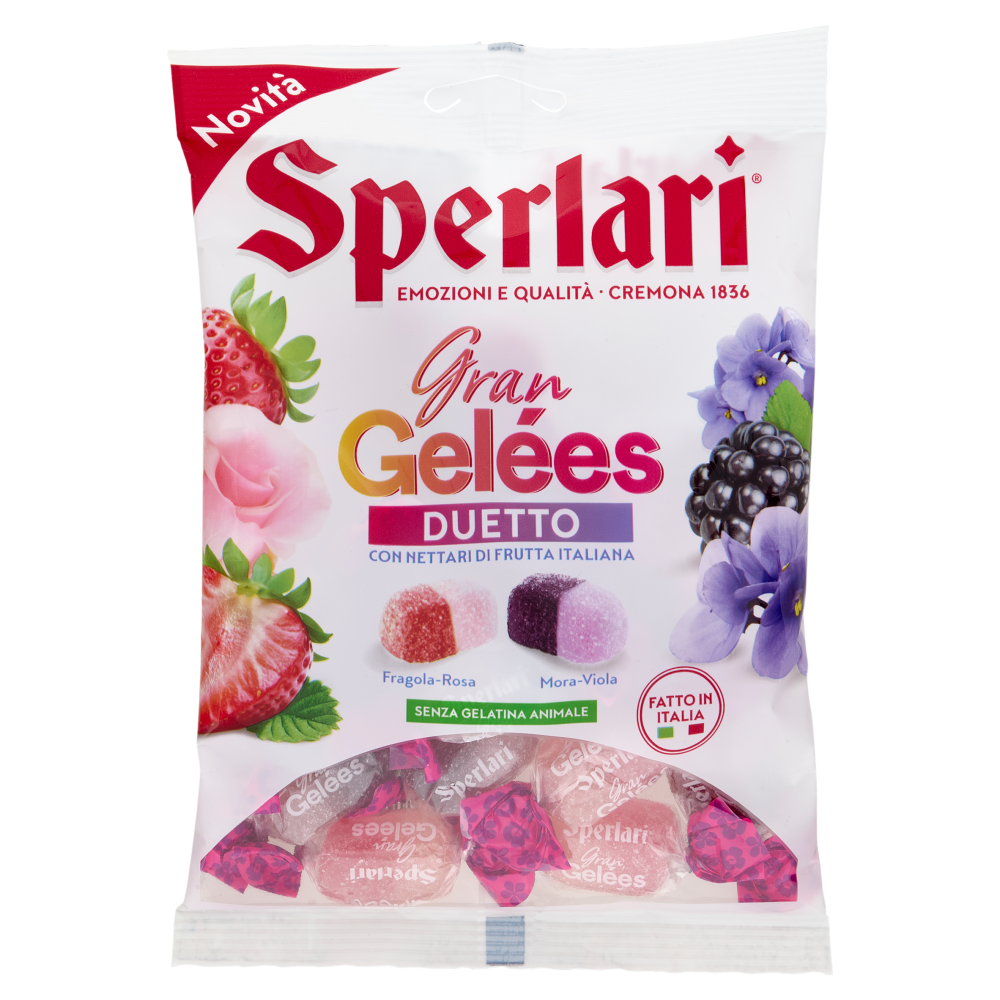 Sperlari Gran Gelées Duetto Fragola-Rosa, Mora-Viola 150 g