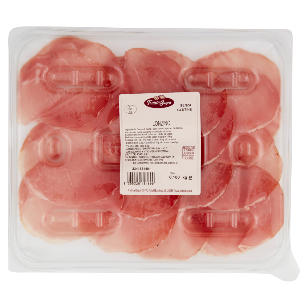 Frutti dei Sogni i Tipici il Lonzino 0,100 kg
