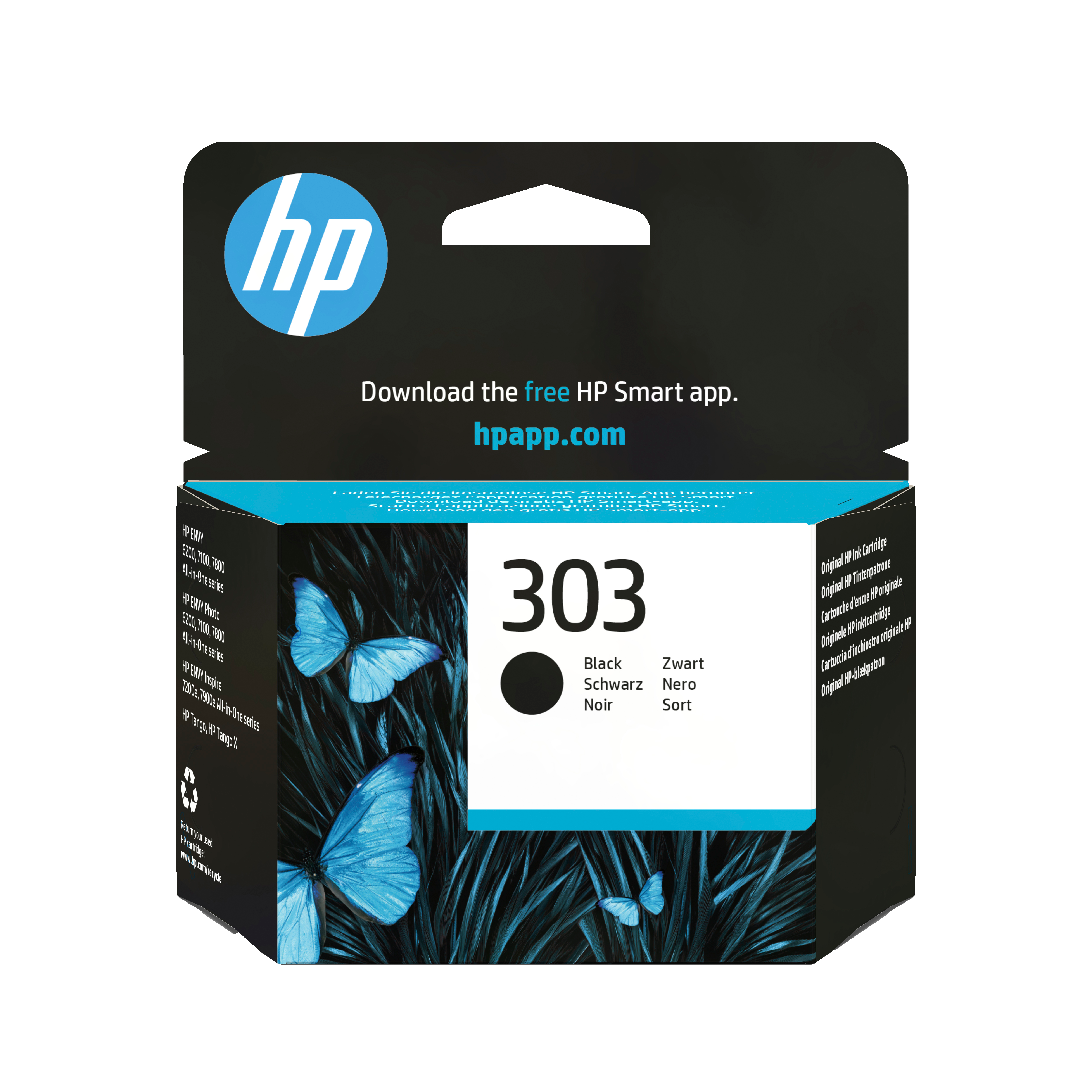 HP Cartuccia di inchiostro nero originale 303