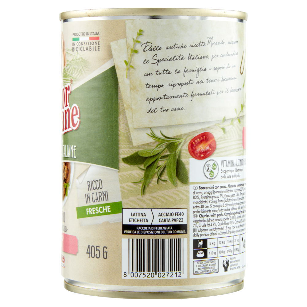 Migliorcane Le Specialità Italiane Spezzatino con Suino 405 G