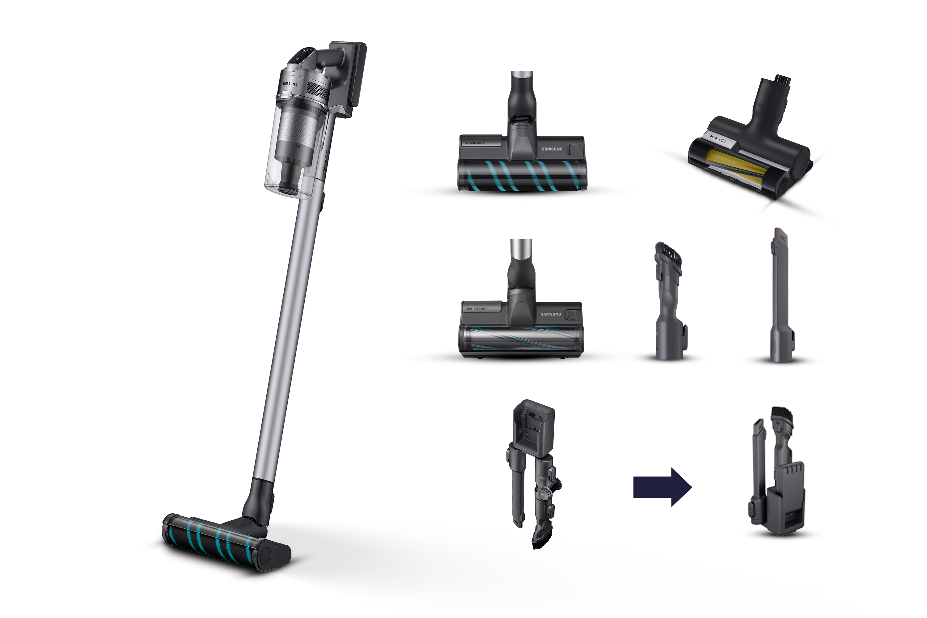 Samsung Aspirapolvere senza filo Jet™ 75E complete 200W VS20B75ACR5