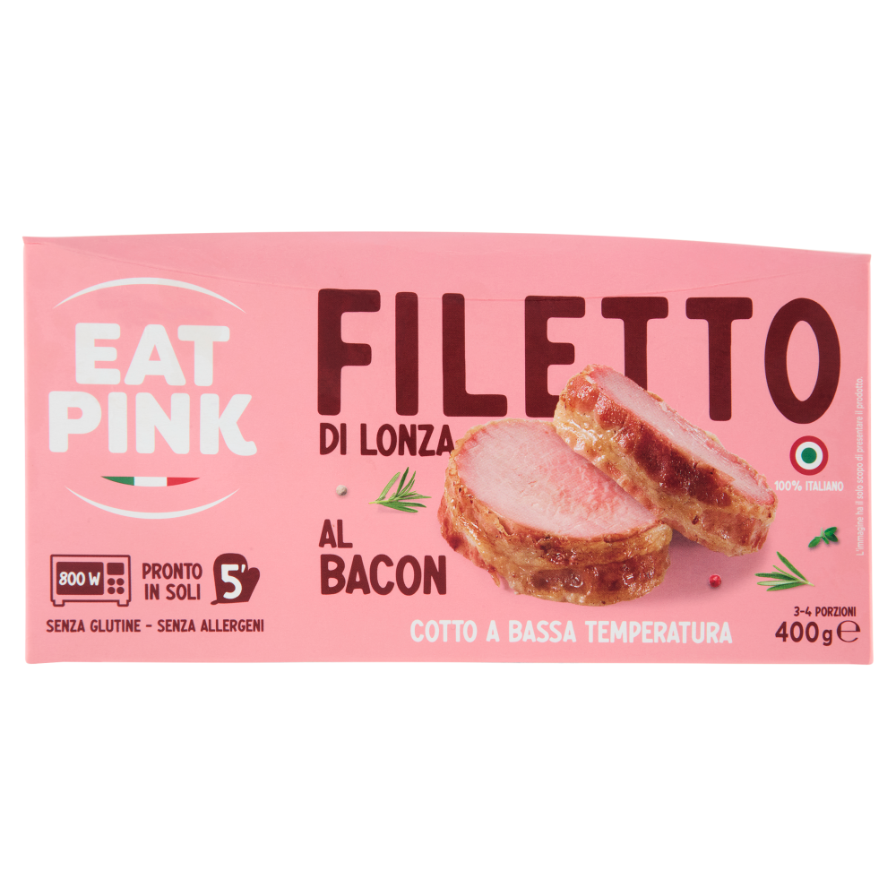 Eat Pink Filetto di Lonza al Bacon 400 g