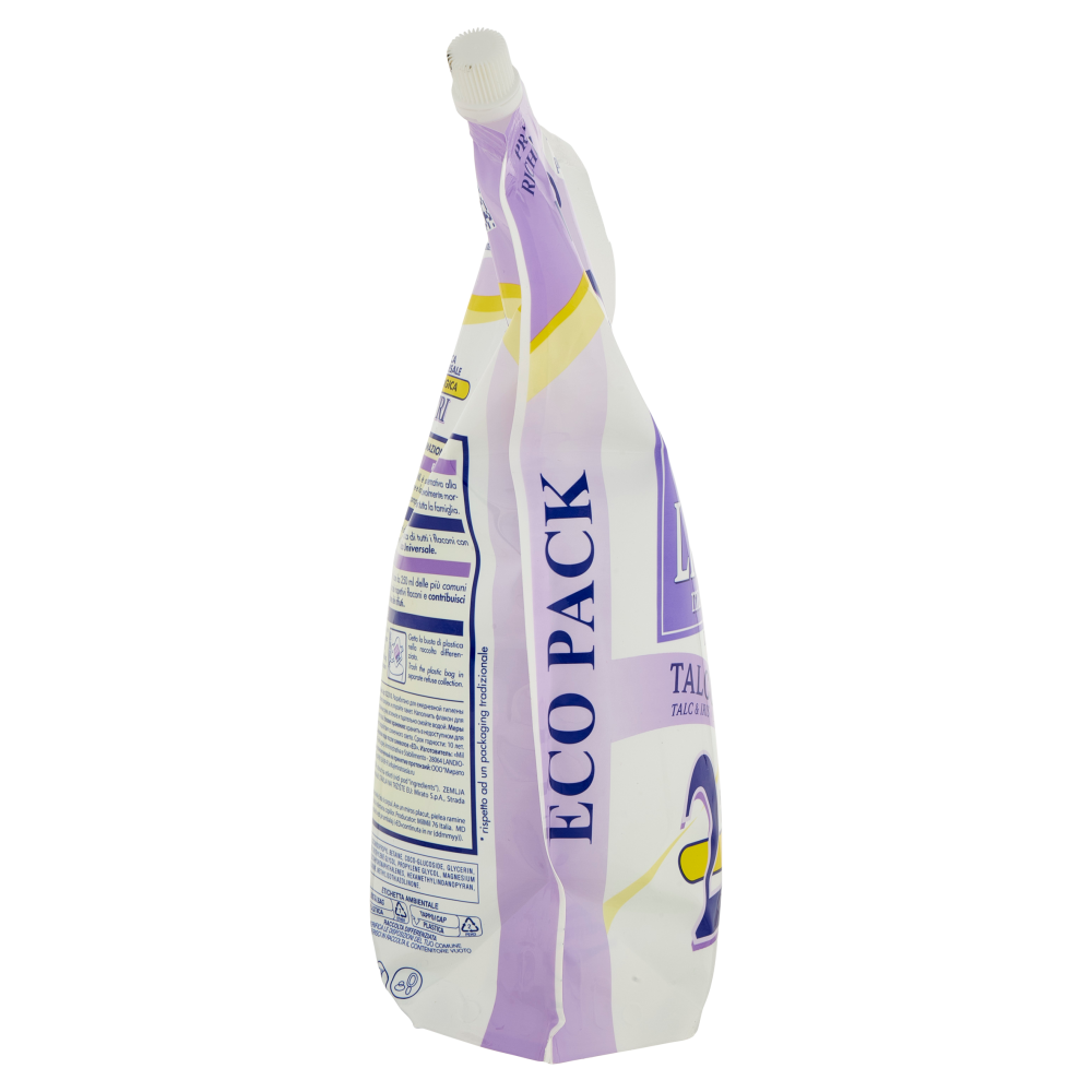 milmil Sapone Liquido Talco & Iris Ricarica Universale Ecologica 2 Litri