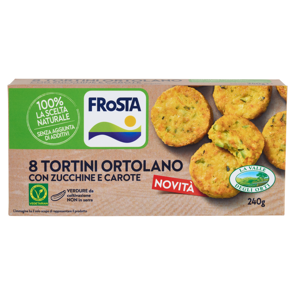 FRoSTA 8 Tortini Ortolano con Zucchine e Carote 240 g