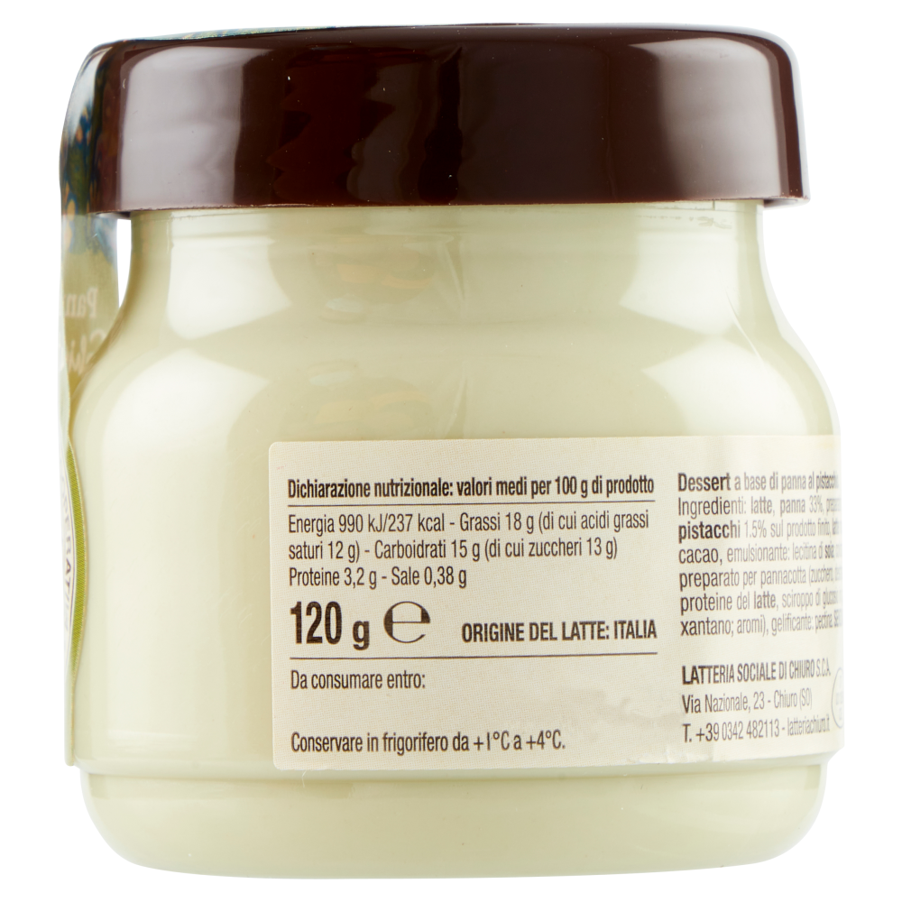 Latteria Sociale Cooperativa Chiuro Panna Ghiotta Pistacchio 120 g