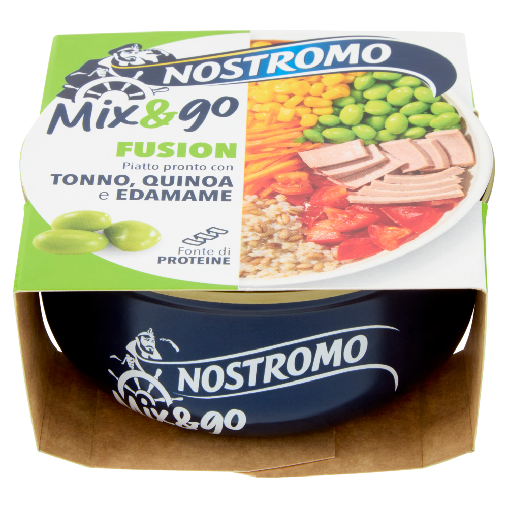 Nostromo Mix&go Fusion Piatto pronto con Tonno, Quinoa e Edamame 190 g
