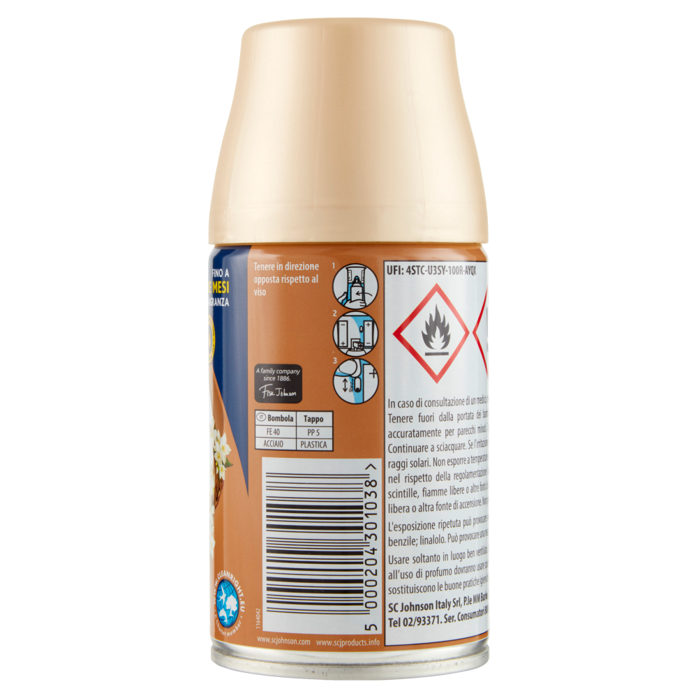 Glade Automatic Spray Ricarica, Profumatore per Ambienti, Fragranza Sensual Sandalwood&Jasmine 269ml