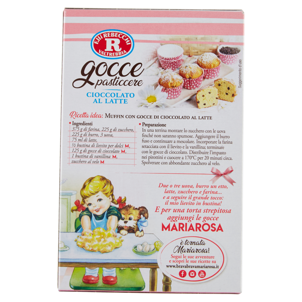 Mariarosa Gocce pasticcere Cioccolato al Latte 125 g