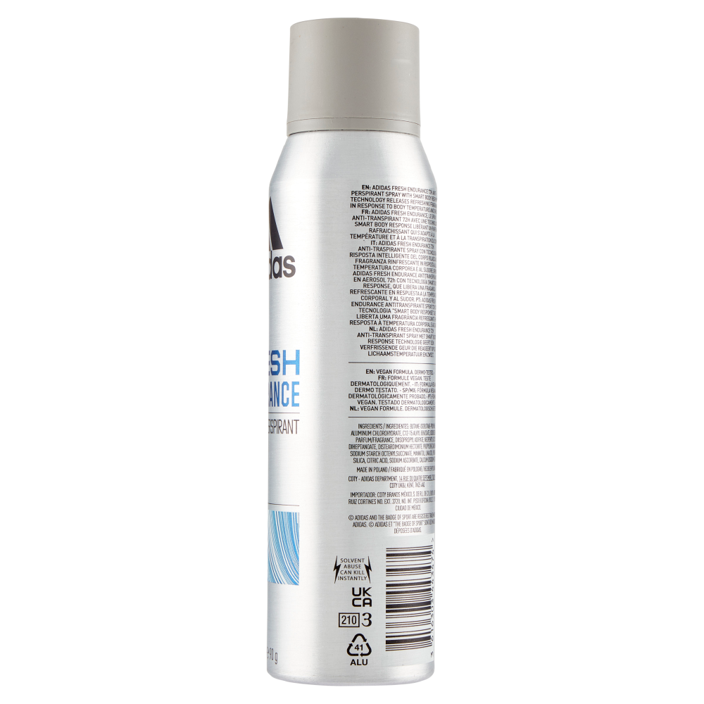 adidas Fresh Endurance 72H Anti-Perspirant 150 ml