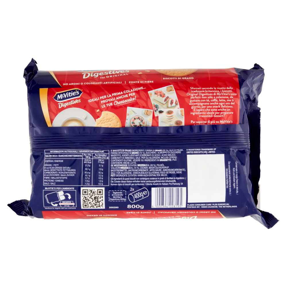 McVitie's Digestives the Original 2 x 400 g
