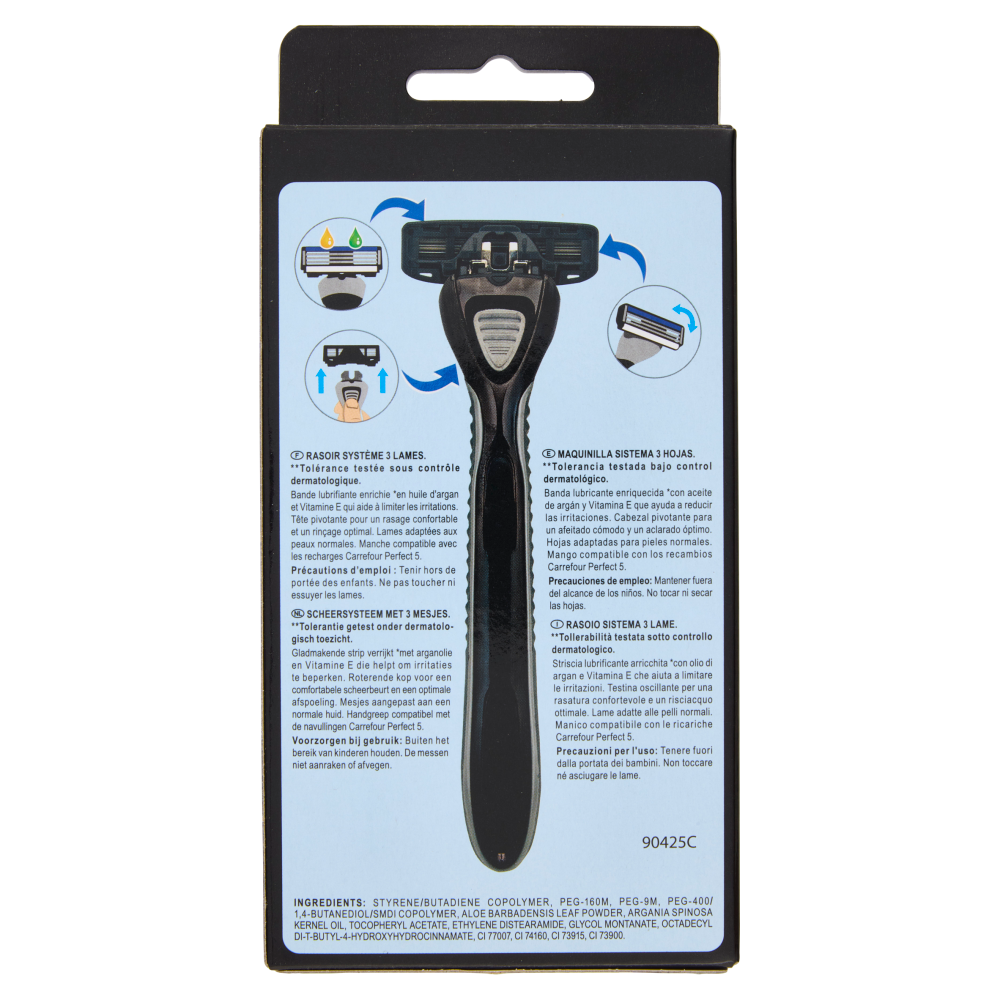 Carrefour Men System 3 Rasoio 1 pz