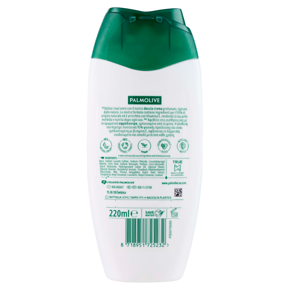Palmolive bagnodoccia crema Naturals Latte e Miele 220 ml