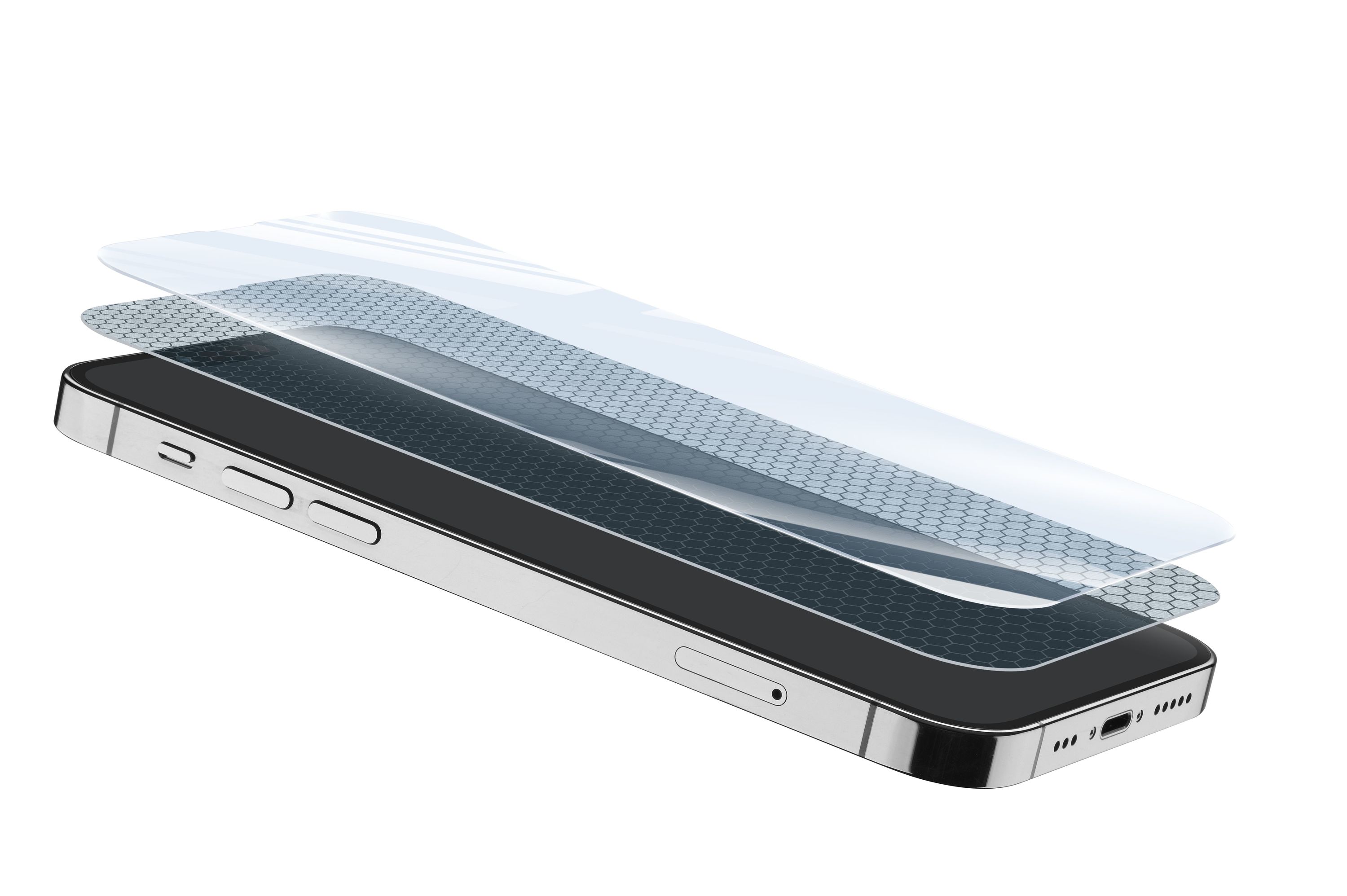 Cellularline Advantage Glass - iPhone 14/14 Pro Vetro temperato 2 volte pi&ugrave; resistente con garanzia Screen Repair Guarantee 250&euro;