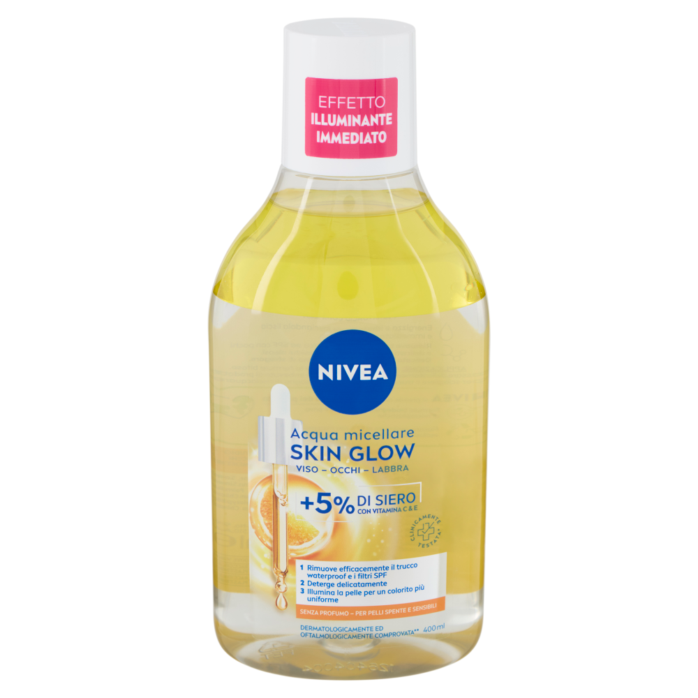 Nivea Acqua micellare Skin Glow per Pelli Spente e Sensibili 400 ml