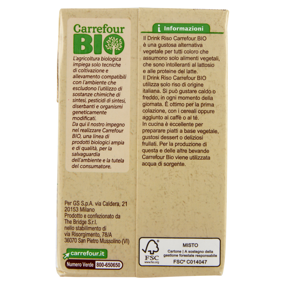 Carrefour Bio Drink Riso 500 ml