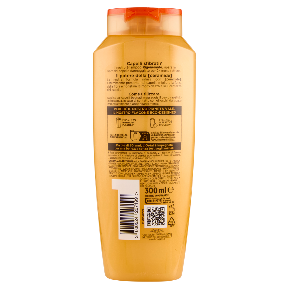 Elvive Anti Rottura Shampoo Rigenerante, per Capelli Sfibrati, 300 ml