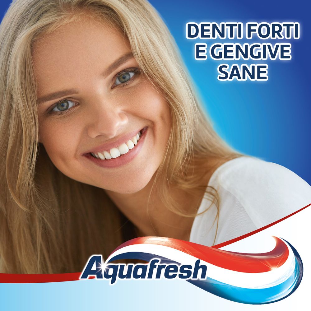 Aquafresh tripla protezione dentifricio menta fresca, multi pack 2x75ml