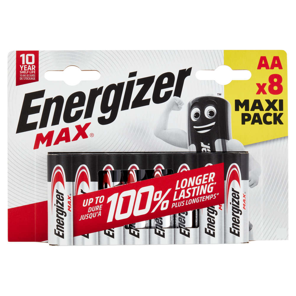 Energizer Max Alkaline AA 8 pz