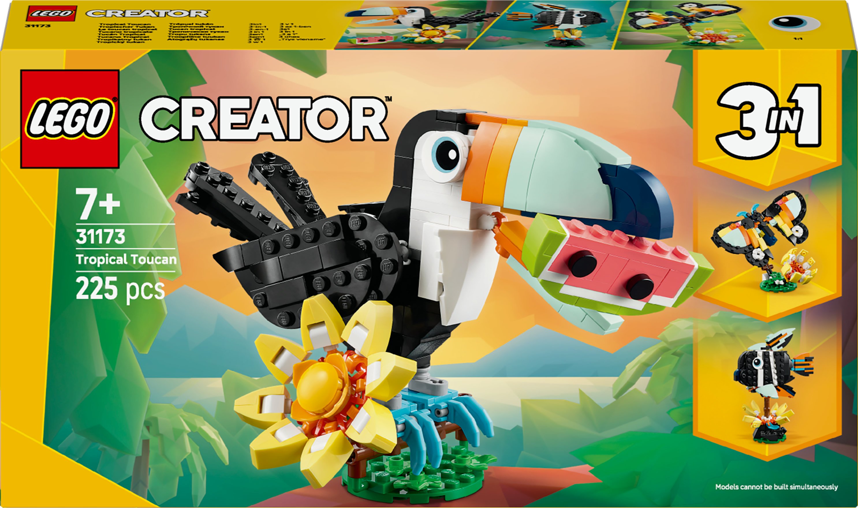 LEGO Creator Animali selvatici: tucano tropicale