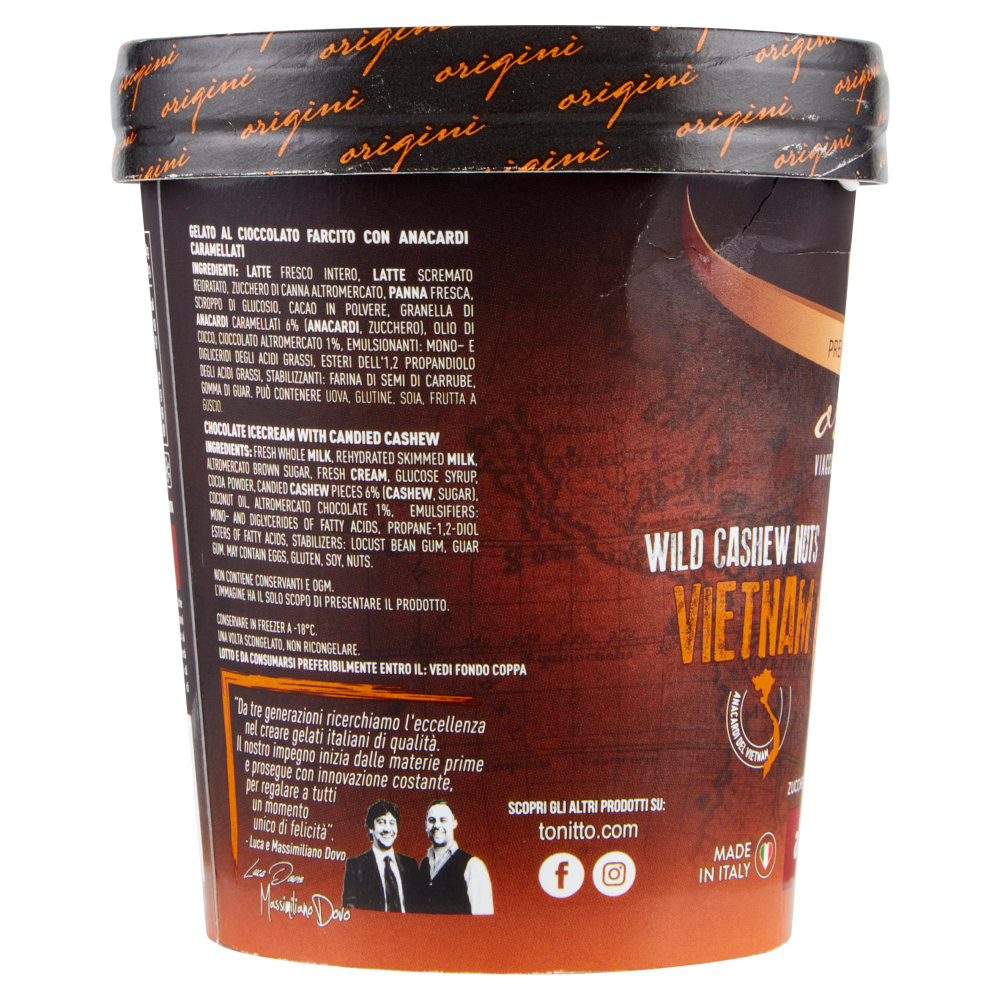 tonitto origini Cioccolato con Anacardi 300 g