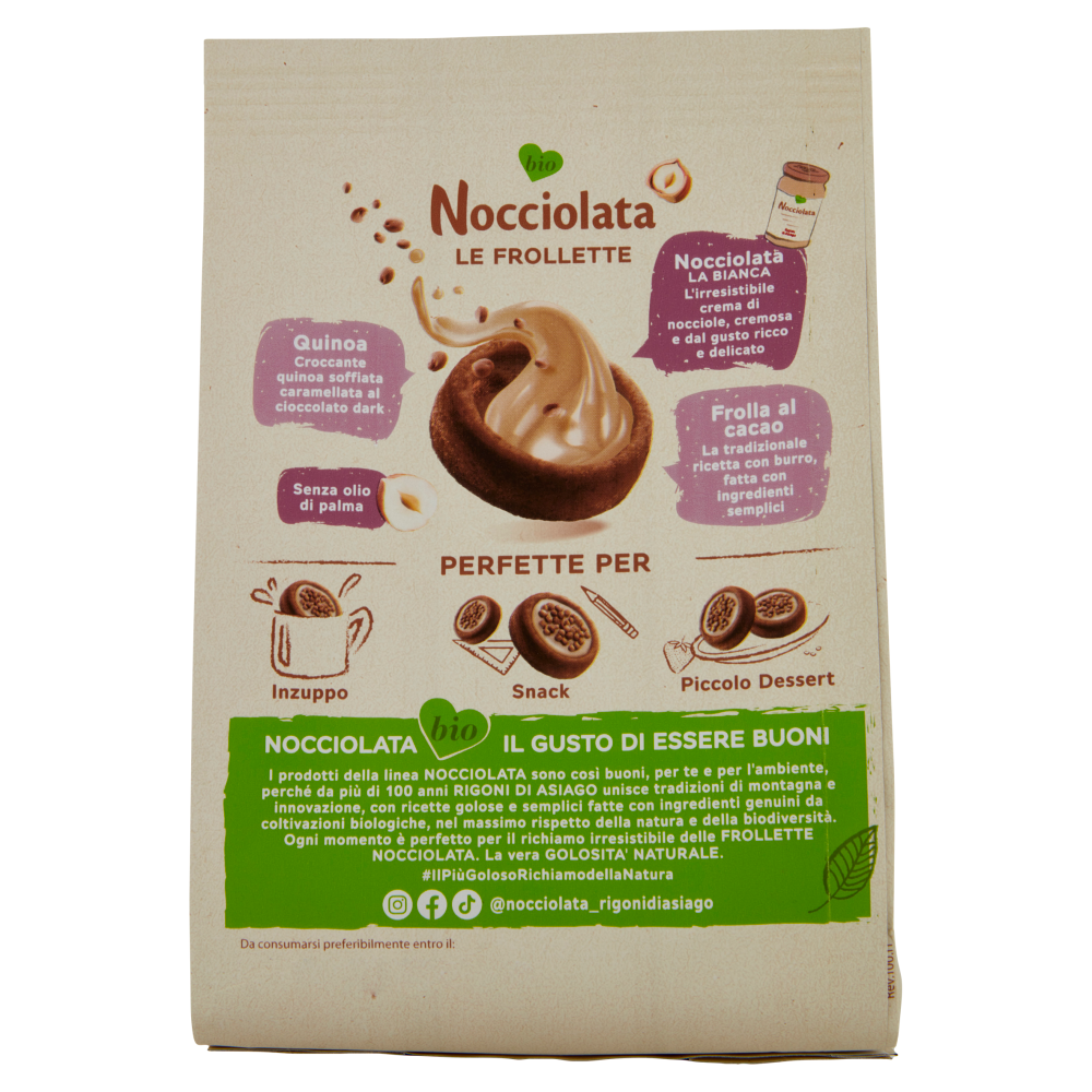 Rigoni di Asiago Nocciolata le Frollette al cacao bio 250 g